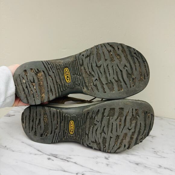 Keen Brown Leather Whisper Slip On Sandals Women’s 11 - Picture 7 of 10